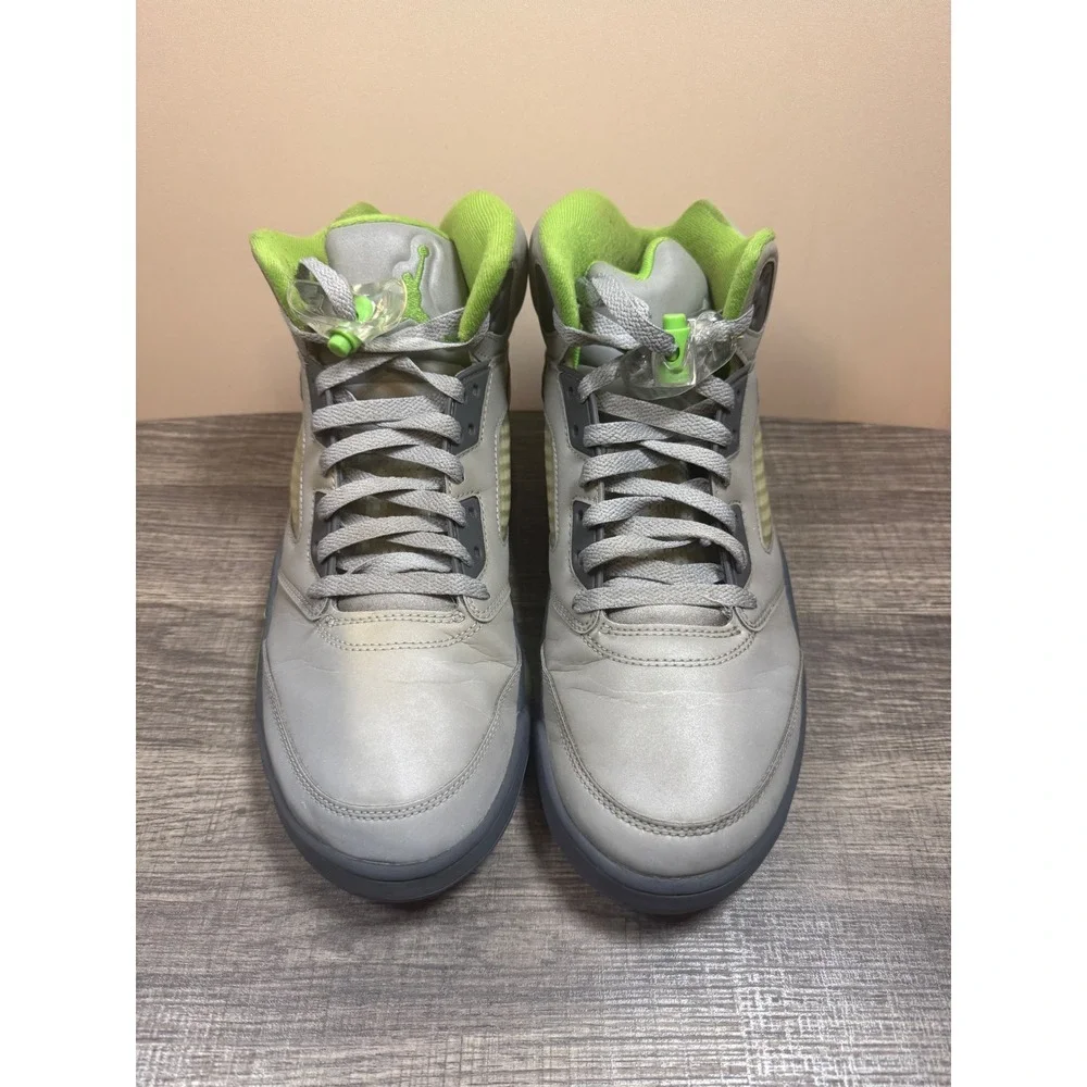 Air Jordan 5 Retro Green Bean Silver Reflective Grey DM9014-003 Mens Size 11